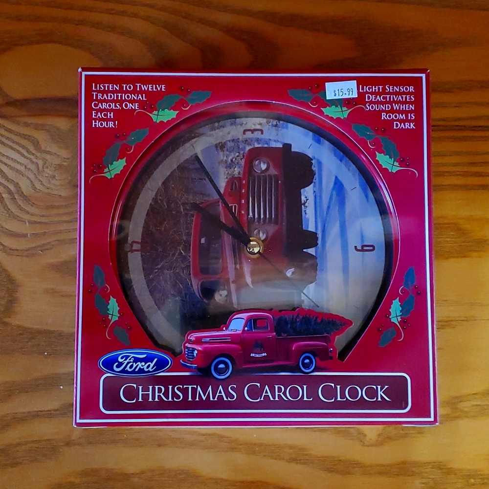 Brand New Ford Christmas Clock NWT